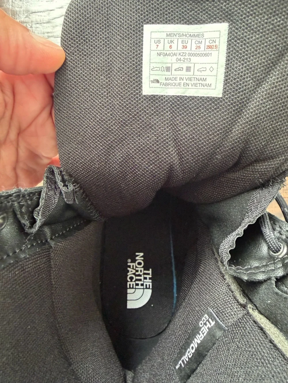 The North Face Black Military-Style Lace Boots